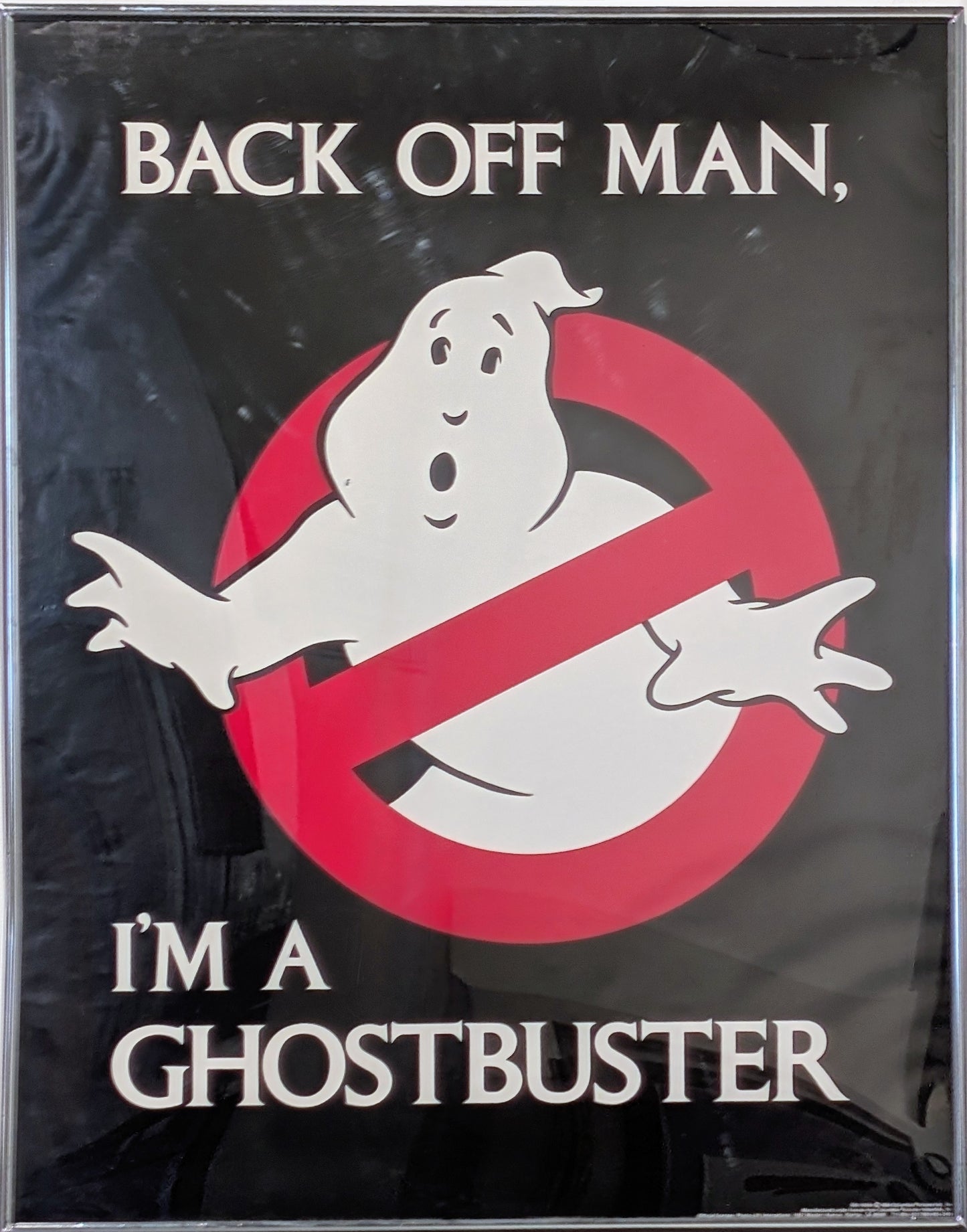 "Back Off Man" Vintage 1984 Original Ghostbusters Movie Poster