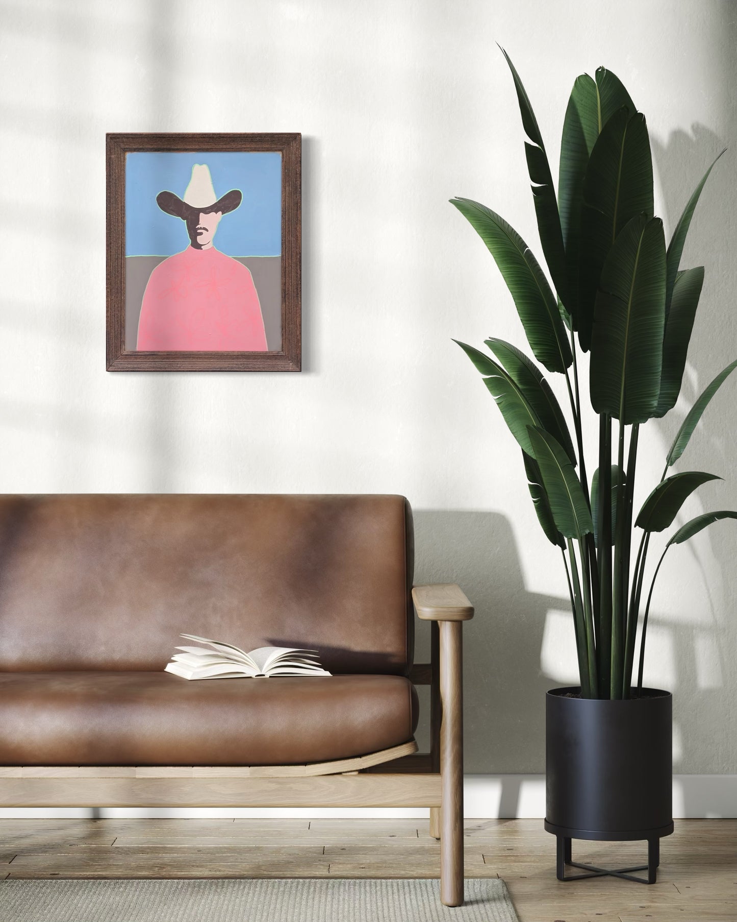 IAN FRANCIS, "Radu" Contemporary Blue and Pink Toned Western Cowboy, 2026