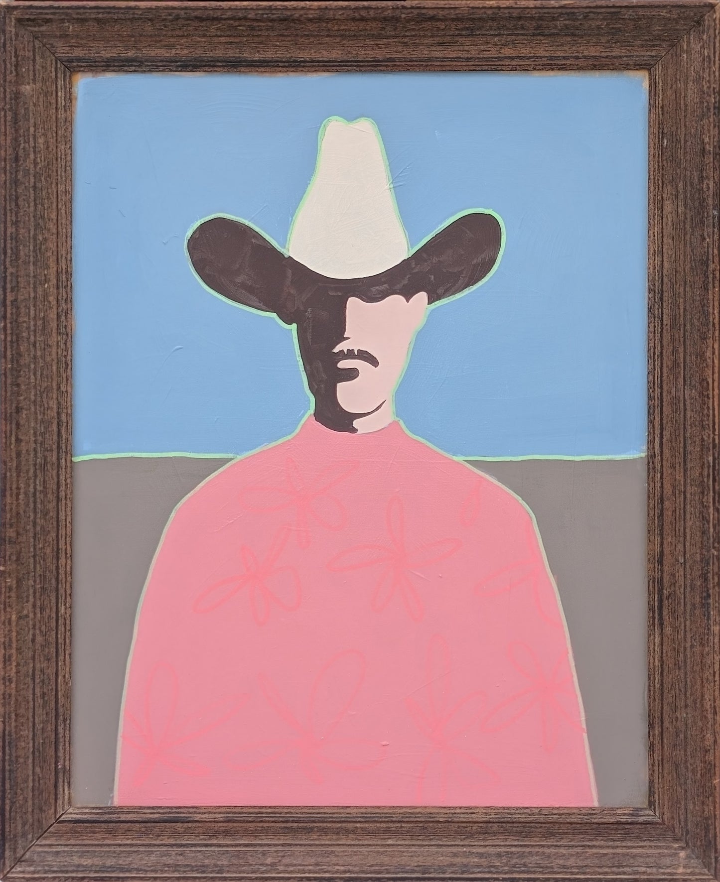 IAN FRANCIS, "Radu" Contemporary Blue and Pink Toned Western Cowboy, 2026