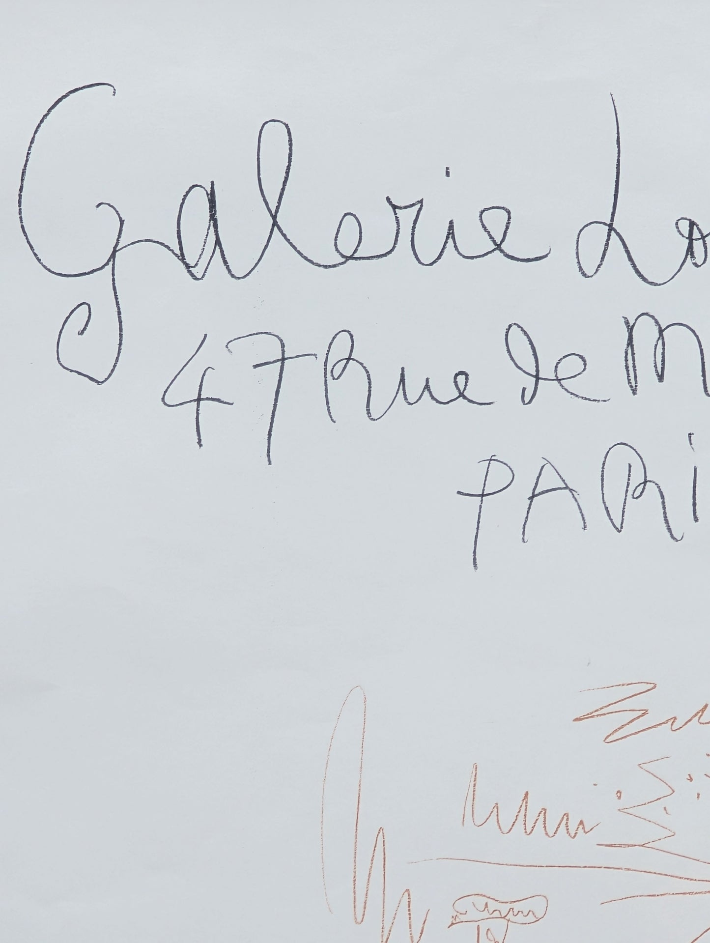 PABLO PICASSO, 1959-1960 Gallery Exhibition Poster from the Dessin (Drawing) Show at Galerie Louise Leiris, 1960