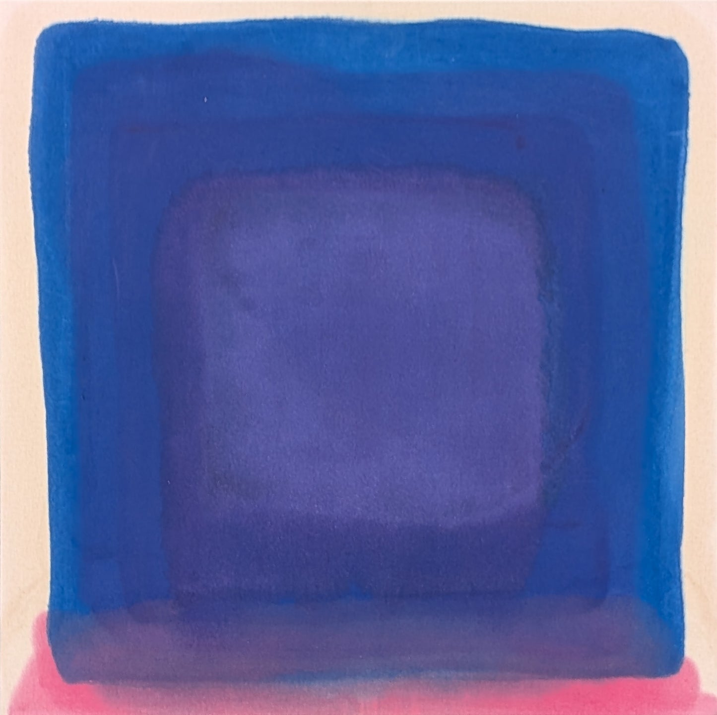 GARY GRIFFIN, "The Way We Get By" Contemporary Colorful Blue and Pink Color Field Abstract Painting, 2024
