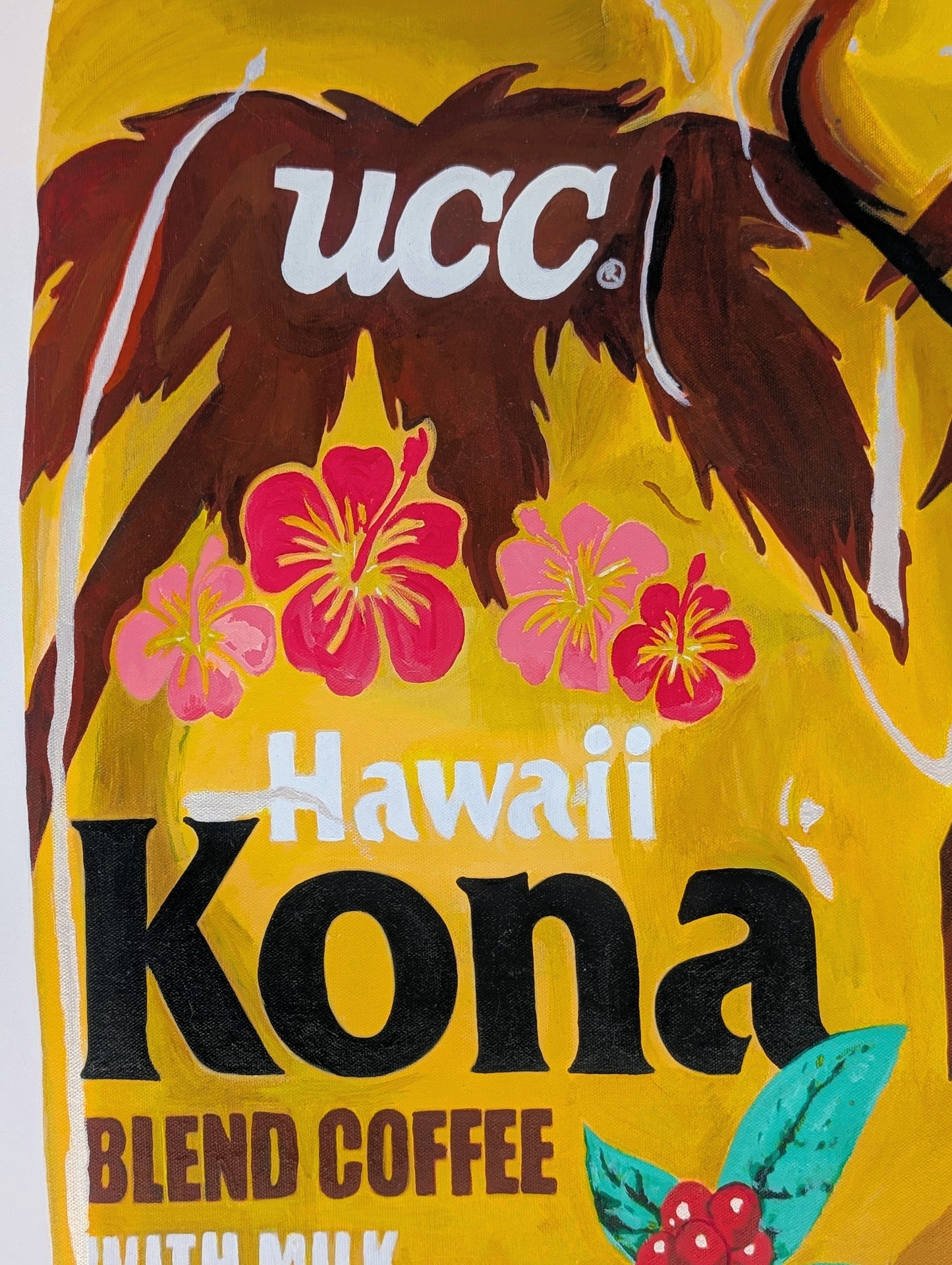 CLAUDE CHARLIER, "Kona Coffee" Contemporary Colorful Hyper-Realistic Still Life of a Crushed Can, 2011