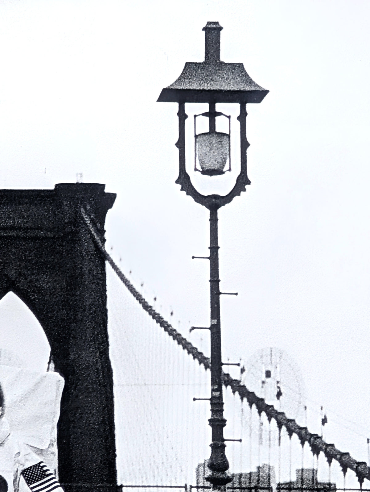 ANDY BLANK, "Space Bridge" Contemporary Black and White Photograph of an Astronaut on a Bridge