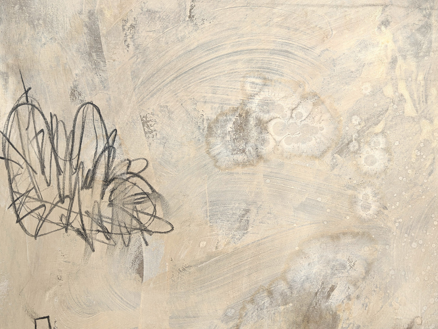 IAN FRANCIS, "The Peacock & The Crane" Contemporary Gestural Abstract Expressionist Painting, 2025